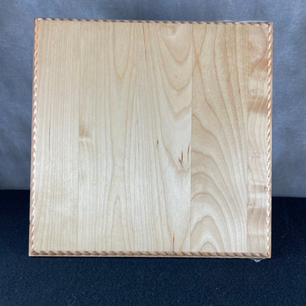 Crate & Barrel Cutting Board Reversable Maple 13x13